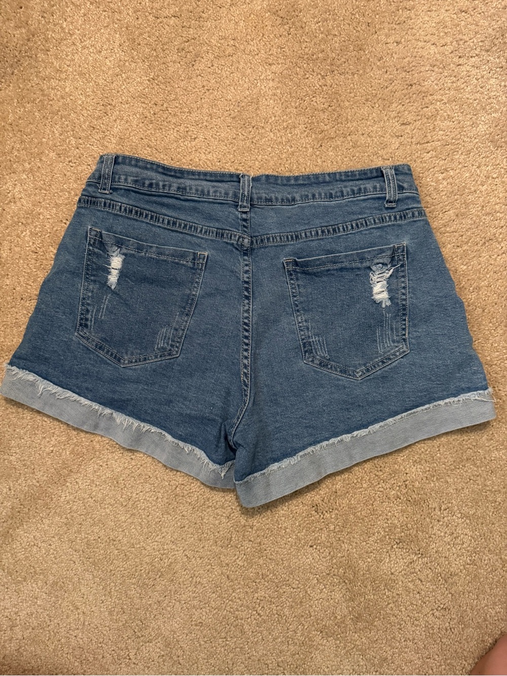 2 pairs Blue Denim Shorts - Picture 3 of 7